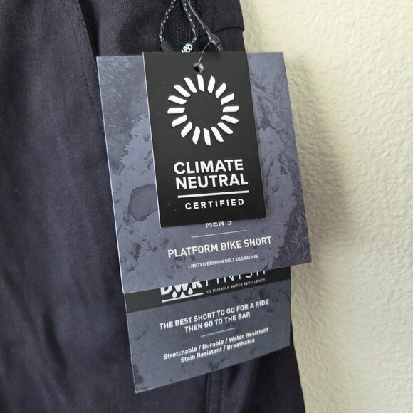 686 Mens Platform Bike Shirts Size 30 Evil Black 12" Inseam Mountain Bike Nylon - Picture 5 of 9